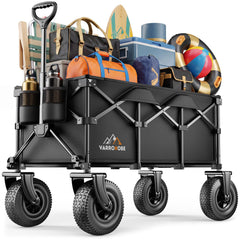 VARRONOBE front view of packed wagon showing large cargo capacity and stability