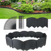 Vashly front view of packaged edging kit showing panels and stakes for easy install