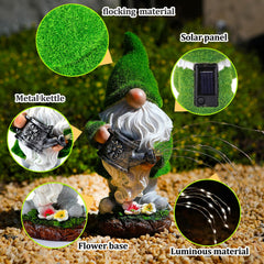 VChymm side profile showing gnome scale and stable resin base for patio placement