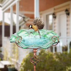 VCUTEKA close-up of glass bowl pattern and texture, highlights durable decorative finish