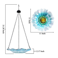 VCUTEKA close-up of daisy glass pattern highlighting handmade detail and visual appeal
