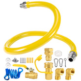 VegiVector front assembly showing hose and quick-disconnect for safer connections
