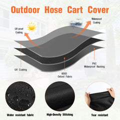 Velfree buckles and elastic cords securing cover against wind and uplift