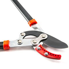 Veltec handle grip detail displaying SoftGrip padding and ergonomic shape for reduced fatigue