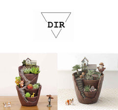 Vencer City of Sky top view showing six openings suited for succulents and small potted plants