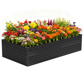 Vengarus front view assembled raised bed showing clean profile and planting benefit