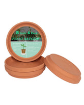 vensovo front view of four terracotta saucers protecting surfaces