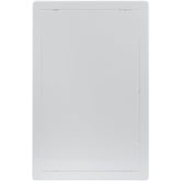 Vent Systems front view access panel showing clean white finish and flush fit benefit