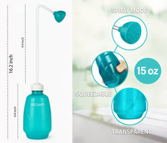 VEOJEIN long 16.2-inch spout close-up angle illustrating extended reach for hanging plants