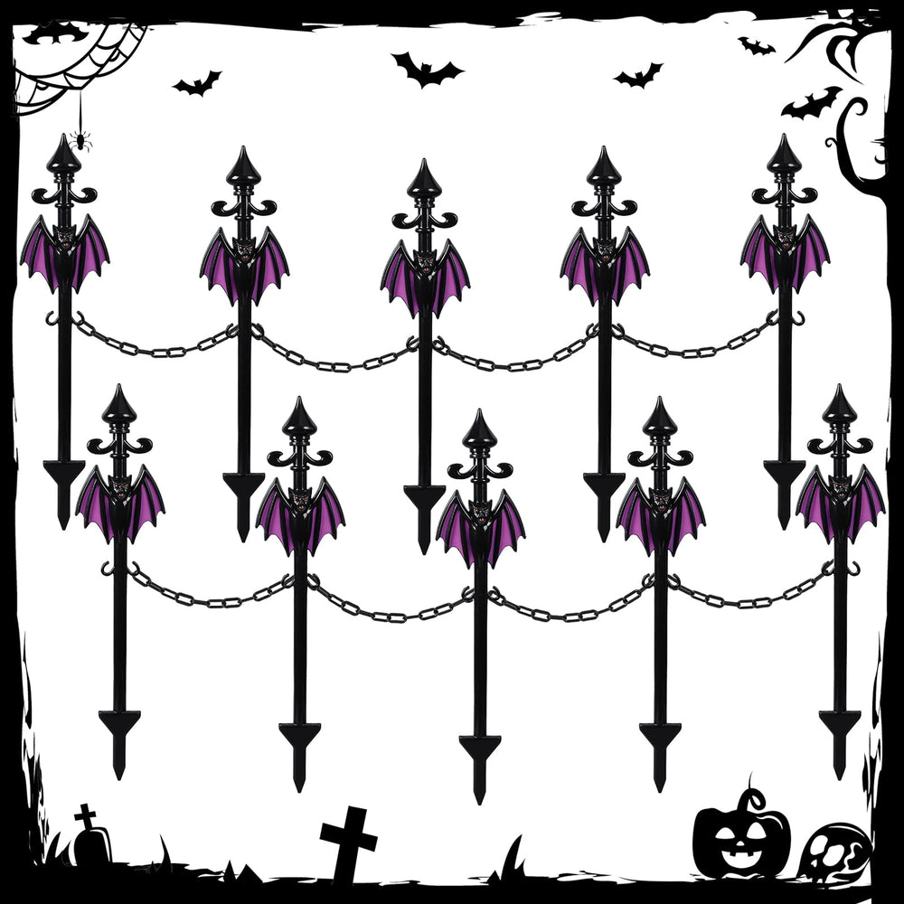 Vercraft bat stakes front view showing easy yard decoration benefit