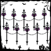 Vercraft bat stakes front view showing easy yard decoration benefit
