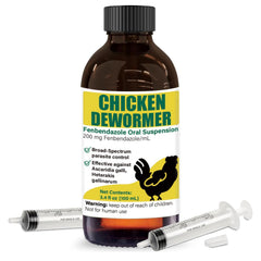 VetaSure front bottle 100ml showing clear fenbendazole formula and easy-grip cap for accurate dosing