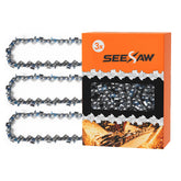 Vetoper front packaging showing 18-inch chains and model compatibility benefit