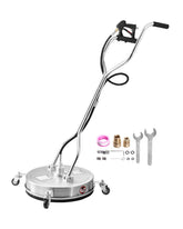 VEVOR front view showing 20-inch surface cleaner for faster cleaning