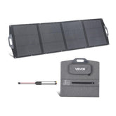 VEVOR 200W front view showing panel and logo for portable charging