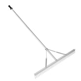 VEVOR 36-inch rake front view showing full head for broad coverage