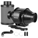 VEVOR 4" kit front view showing fan and filter for quiet airflow