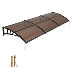VEVOR awning front view showing modern protection and curb appeal