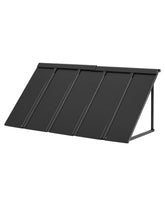 VEVOR front view of installed awning protecting doorway and entry