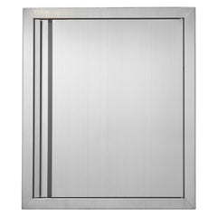 VEVOR outdoor BBQ door front view showing flush stainless steel finish and clean look