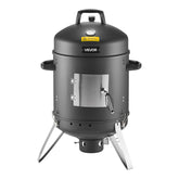VEVOR smoker front view showing compact vertical design and cooking capacity