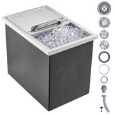 VEVOR front view of drop-in ice chest showing compact installed look and durable design