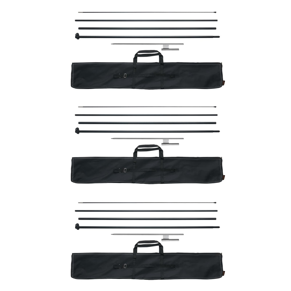 VEVOR assembled flag pole kit front view showing tall advertising presence
