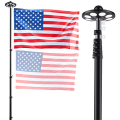 VEVOR full flagpole installed in yard showing tall visibility benefit