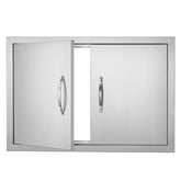 VEVOR front flush mount access door showing sleek stainless finish and tidy install