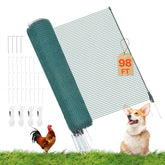 VEVOR front packaging showing fence kit and included accessories for easy setup