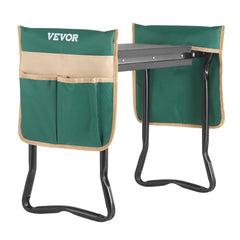 VEVOR front view of kneeler and seat showing sturdy frame and pad benefit