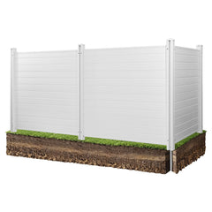 VEVOR front view of three-panel privacy screen showing clean concealment benefit
