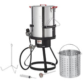 VEVOR front view showing pot and lid for versatile outdoor cooking