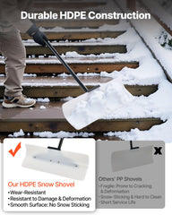 VEVOR textured anti-slip handle detail demonstrating improved grip and reduced wrist fatigue