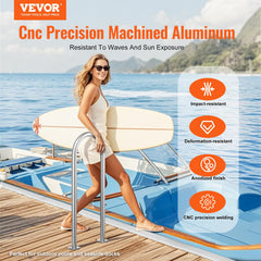 VEVOR close-up of base plate and bolts demonstrating sturdy mounting support