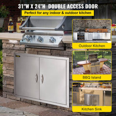 VEVOR hidden handle and top magnet detail providing safe secure closure
