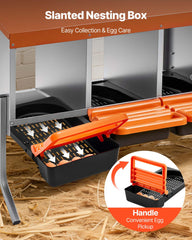 VEVOR wall-mounted nesting boxes saving floor space and simplifying coop layout
