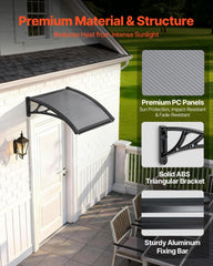 VEVOR polycarbonate panel texture showing clarity and UV protection