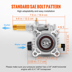 VEVOR one-piece head closeup highlighting improved sealing and longevity
