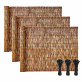 VEVOR full roll reed fencing front view showing coverage benefit