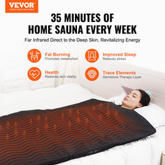 VEVOR sauna blanket folded in dust-proof bag for travel benefit: easy transport