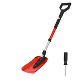 VEVOR shovel front view showing compact blade and handle for efficient clearing