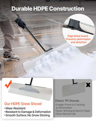 VEVOR textured ergonomic grip on handle for reduced hand fatigue and secure hold