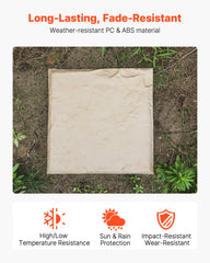 VEVOR close-up of stone-like texture highlighting durable weather-resistant finish