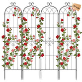 VEVOR front view arched trellis showcasing sturdy support and curb appeal