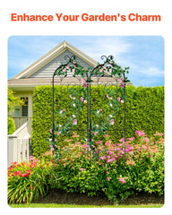 VEVOR trellis powder-coated finish resisting rust and weathering