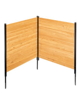 VEVOR wood fence front view showing clean concealment benefit