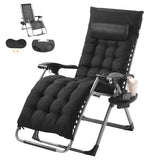 VEVOR front view of zero gravity chair showing sturdy frame and comfort