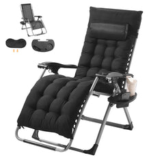 VEVOR front view of zero gravity chair showing sturdy frame and comfort