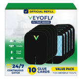 VEYOFLY front view of 10-pack refill boards, tidy indoor pest control